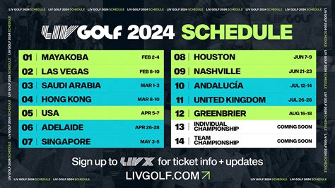 lv golf schedule|liv golf tv channel schedule.